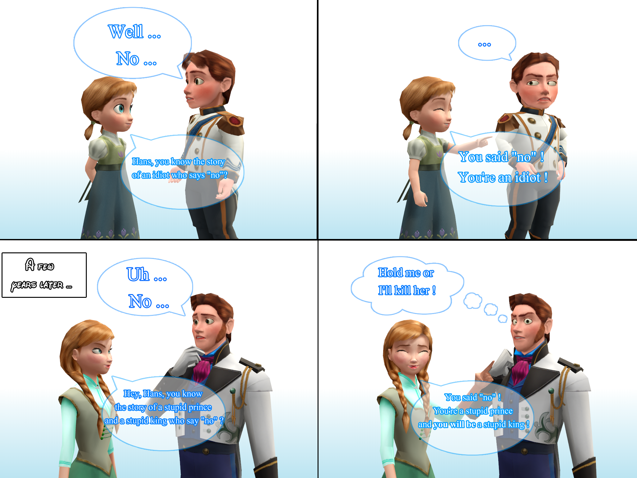 MMD Frozen Comic - A ruthless child's joke