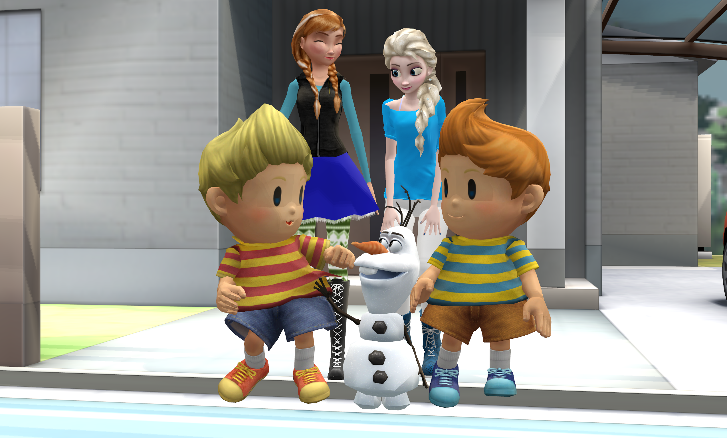 MMD Frozen-Mother3/SSBB - Olaf - Hello, kid !