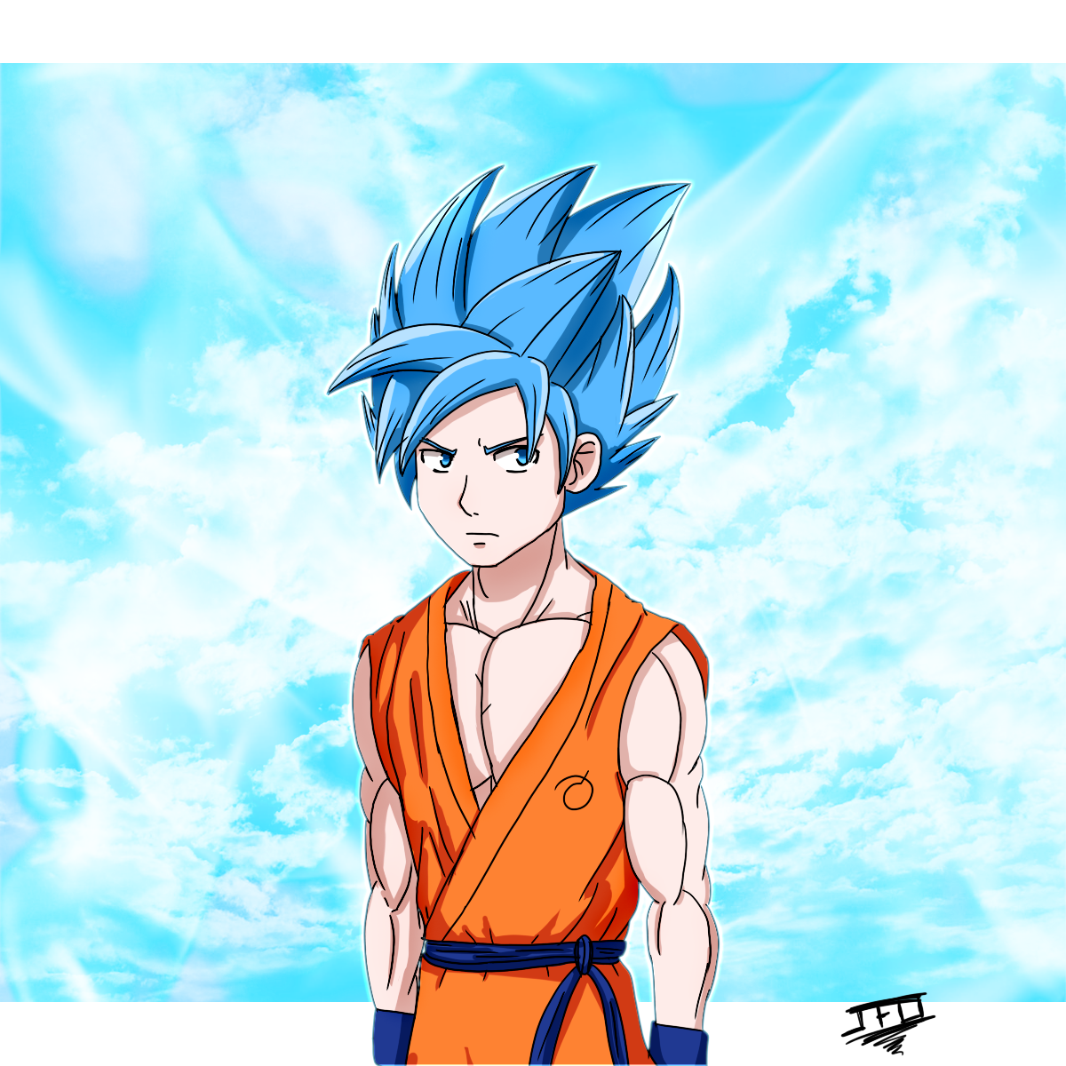 Goku SSJ Blue (Universo 7)  Goku super saiyan blue, Super saiyan blue,  Anime dragon ball goku