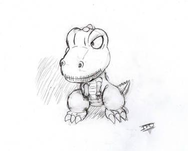 Fan art - Gon the dinosaur