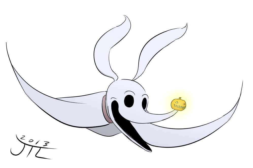 Nightmare before christmas zero jack fig skellington movie pumpkin halloween figure king xmas flickr scene samhain burton tim drawings english Nightmare Before Christmas - Zero by EnterMEUN on DeviantArt