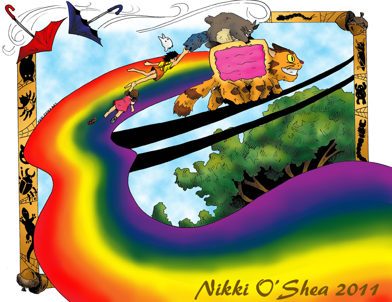 Neko Nyan Cat - Colored