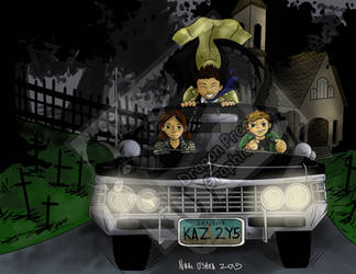 Supernatural Impala and Gang commission