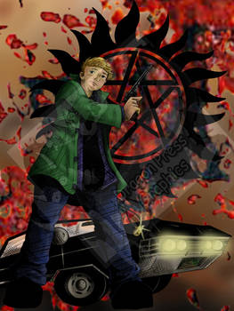 SPN - Dean Winchester : Bloodspatter and Impala