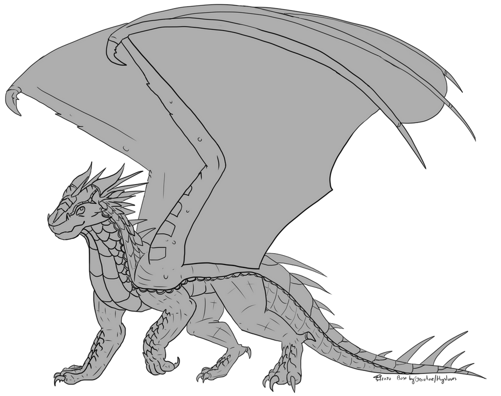 Custom Icewing Base mudwing and icewing hybrid's base by Grietine on DeviantArt