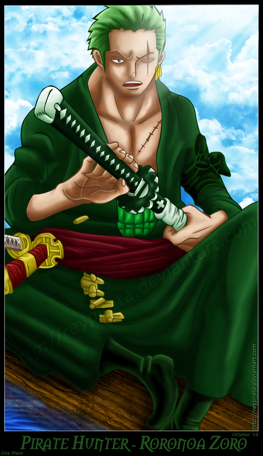 Dessin termin One Piece Roronoa Zoro by siva7 on DeviantArt