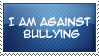 Against Bullying Stamp by starfire-wolf