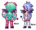 PSG Demon Sisters Sprites