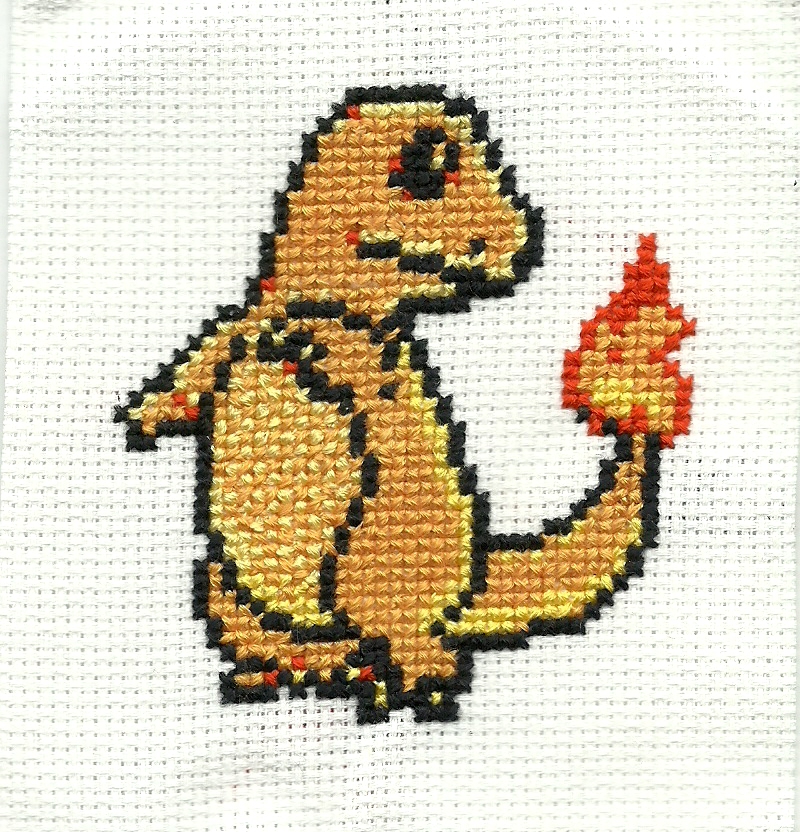 #004 Charmander Cross Stitch