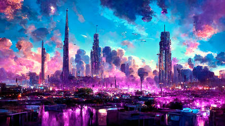 Sci-fi city #4