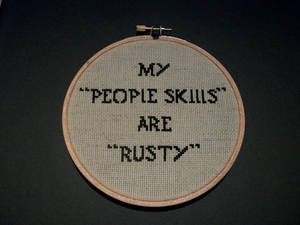 My 'people skills' are 'rusty'