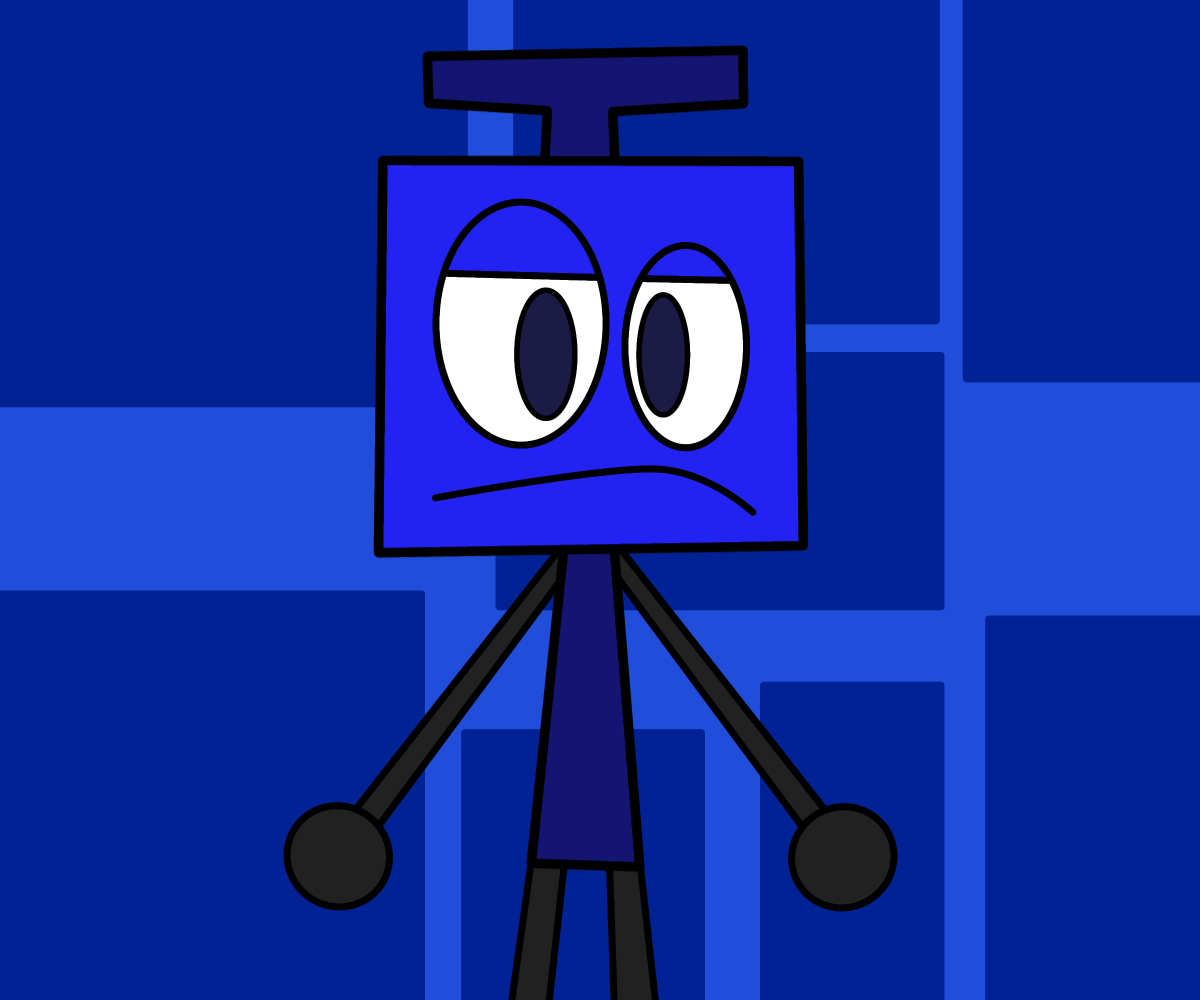 Blue Square in my Style by JacobLima18 on DeviantArt