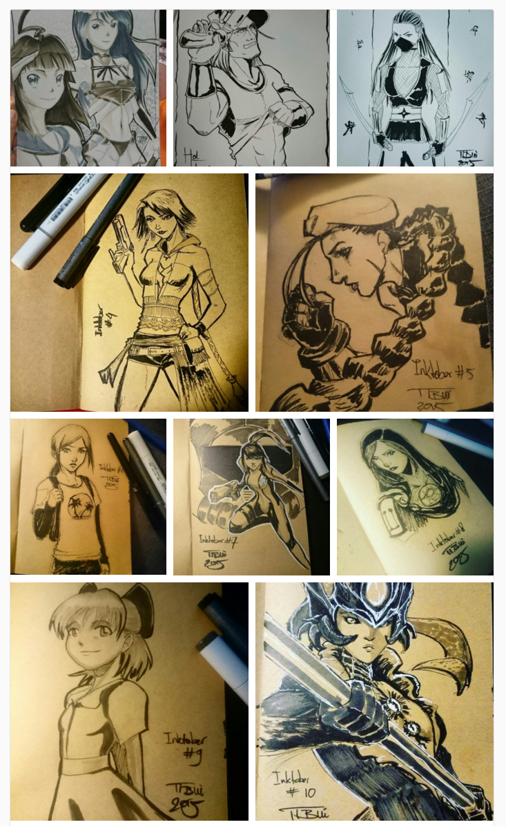 Inktober 2015 entries 1-10