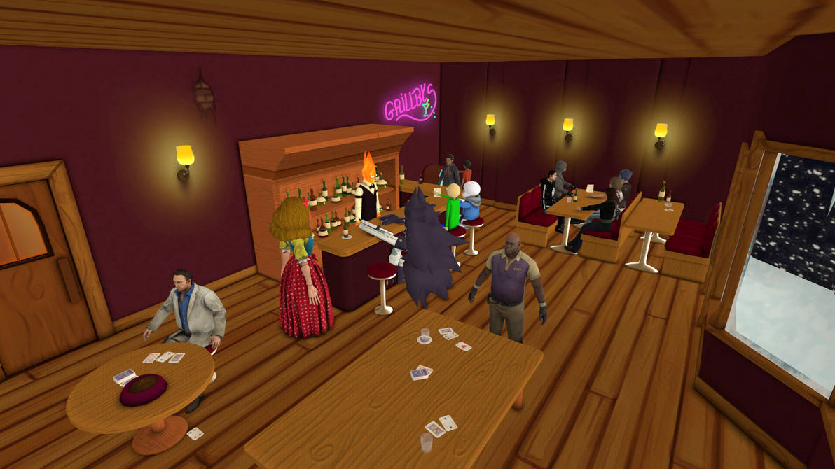 Glorify Pub Grillby's Pub (Crossover Edition) by LunarWolf-kun4716 on DeviantArt
