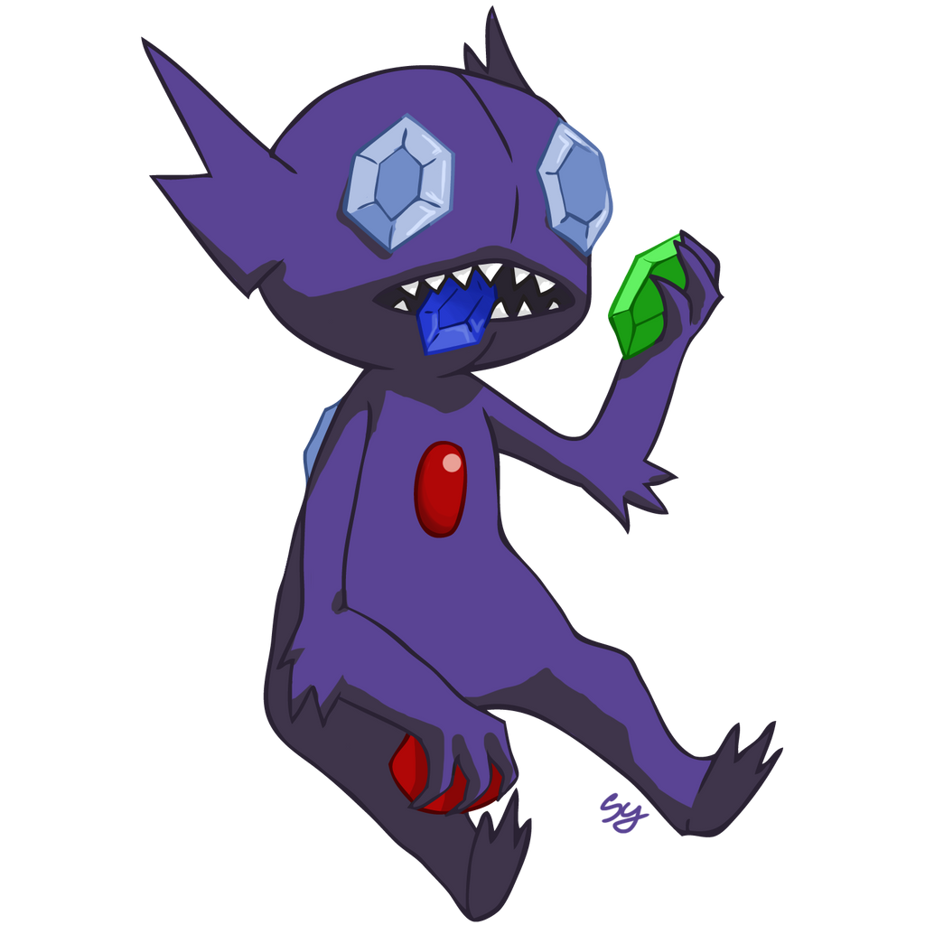 Sablyes Sableye by SamYoungIllustration on DeviantArt