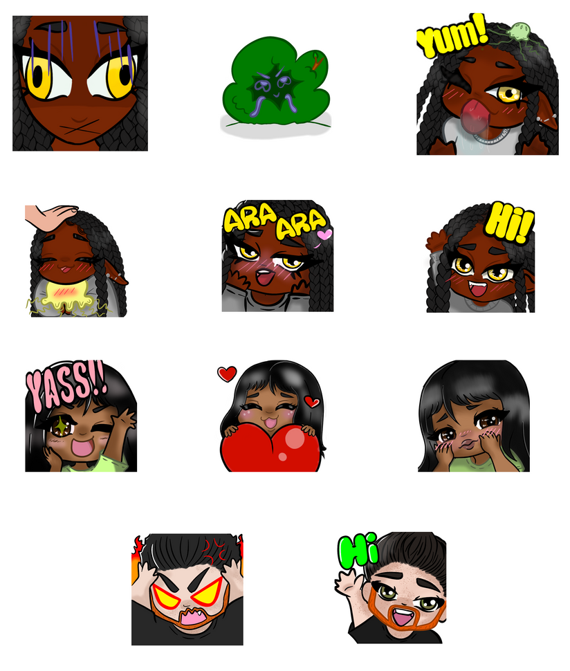 EMOTES EMOTES EMOTES!!!! by KiapoloAMakeLoa on DeviantArt