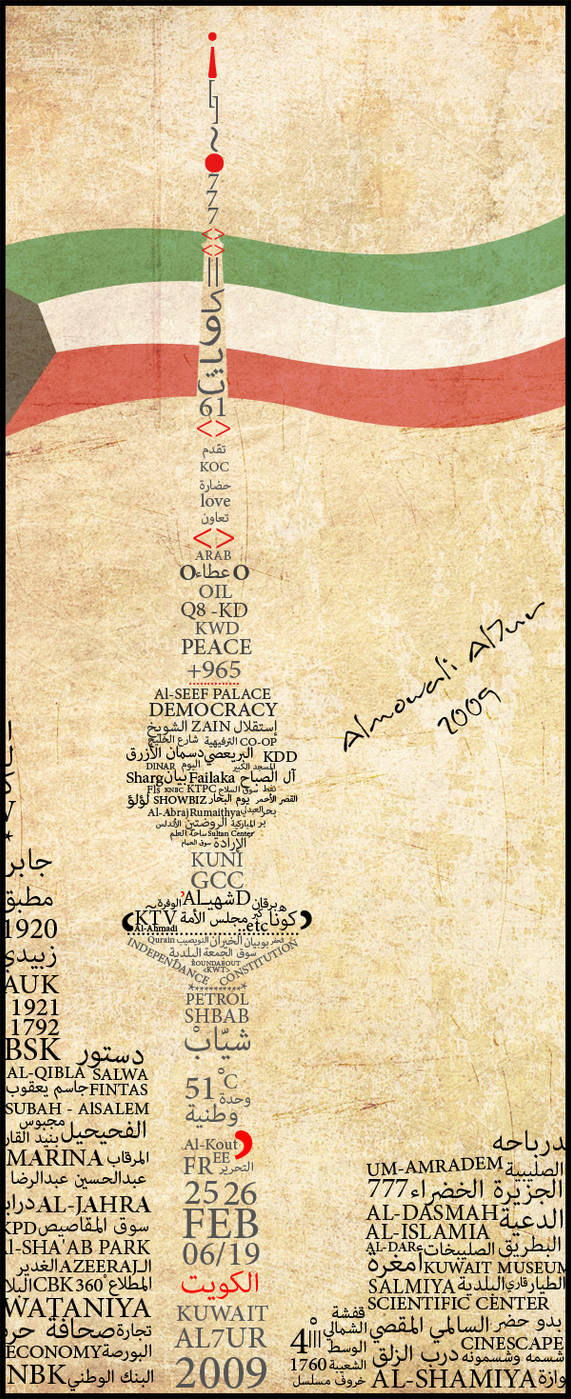 Kuwait 25-26 Typo by Almowali-Al7ur