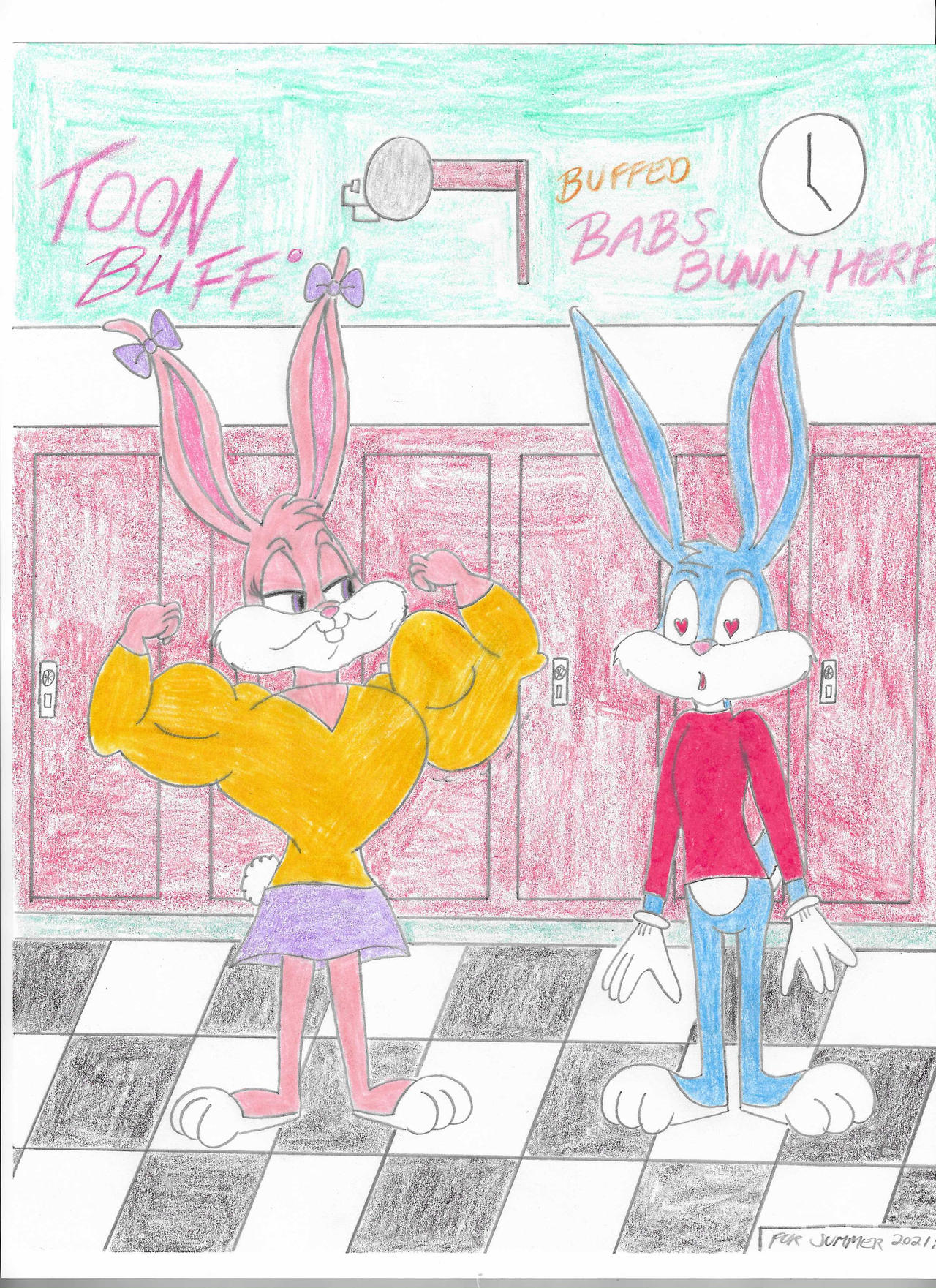 Toon Buff #74: Buffed Babs Returns by SHREKRULEZ on DeviantArt