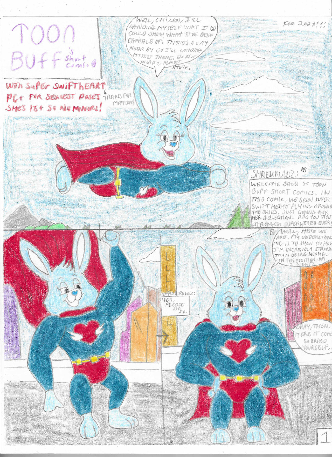 Muse Rabbit Comic Toon Buff's Short Comic Super Swift Rabbit Pg.1 by SHREKRULEZ on DeviantArt