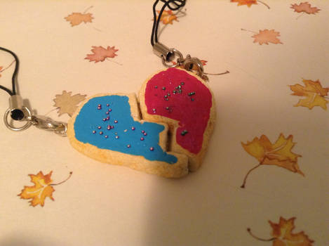 Polymer Clay BFF Heart Cookies