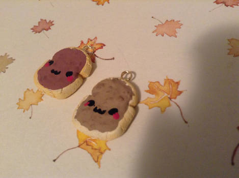 Polymer Clay PB+J Charms