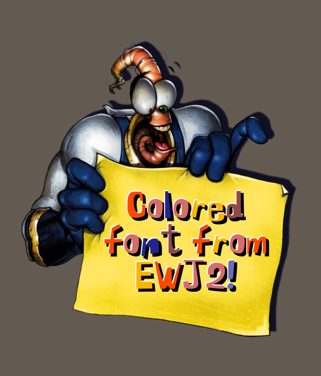 Earthworm Lettering Font Earthworm Jim 2 font (link in the description) by look1982 on DeviantArt