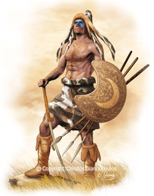 Thrakian peltast by ChrisHistoryartworks on DeviantArt