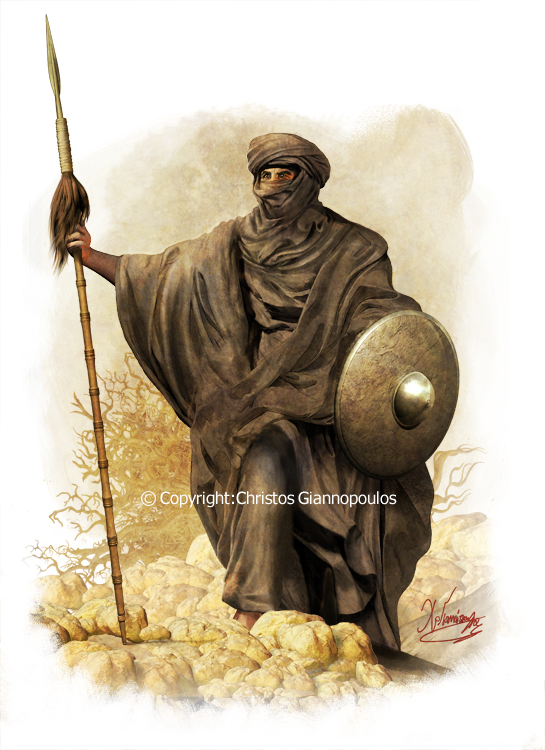 Tribal warrior-North Africa (8th -9th century) by ChrisHistoryartworks ...