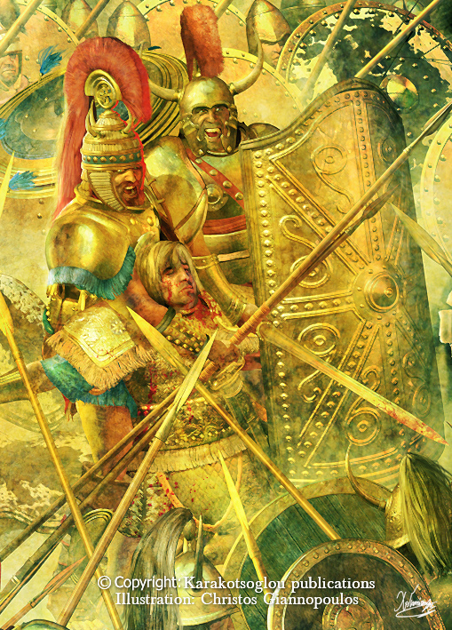 Odysseus And Ajax retrieve Achilles' Body (detail) by ChrisHistoryartworks  on DeviantArt
