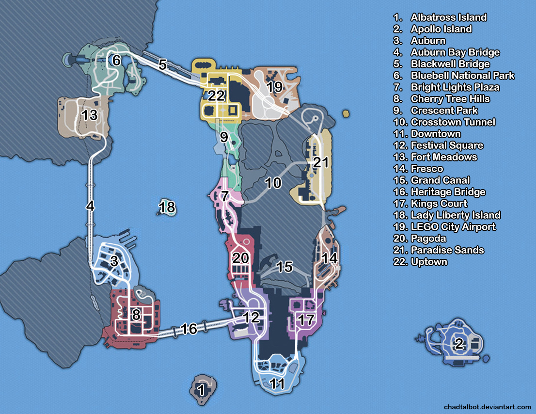 Grand Theft Auto 3  Vice City Map (Isometric) by VGCartography on  DeviantArt