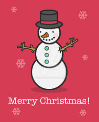 Snowman Christmas Card