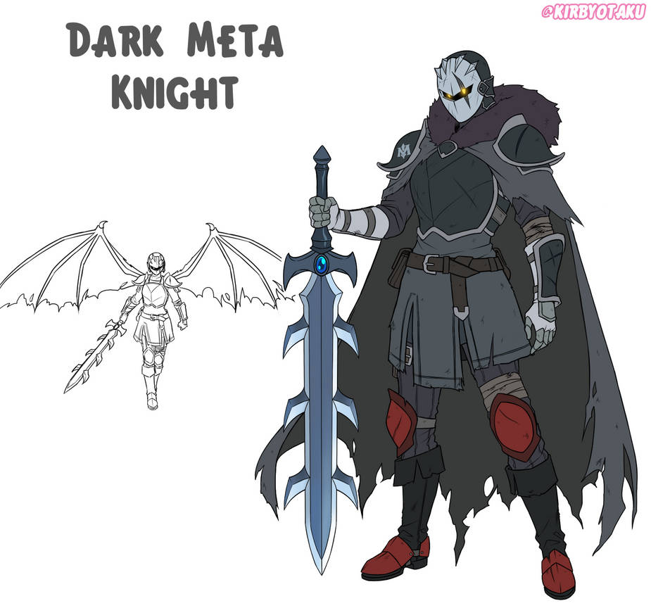 Dark Meta Knight by Kirby-Otaku on DeviantArt