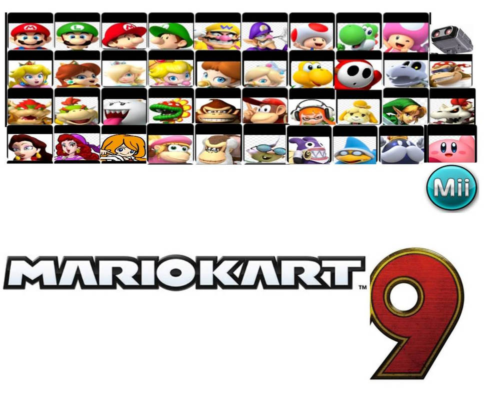 my mario kart 9 fanmade roster by saiyanpikachu on DeviantArt