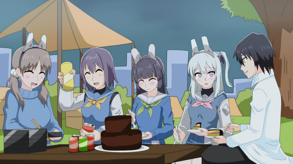 Sensei and Rabbit Squad ( Night ) by KuzumiyaRiku on DeviantArt