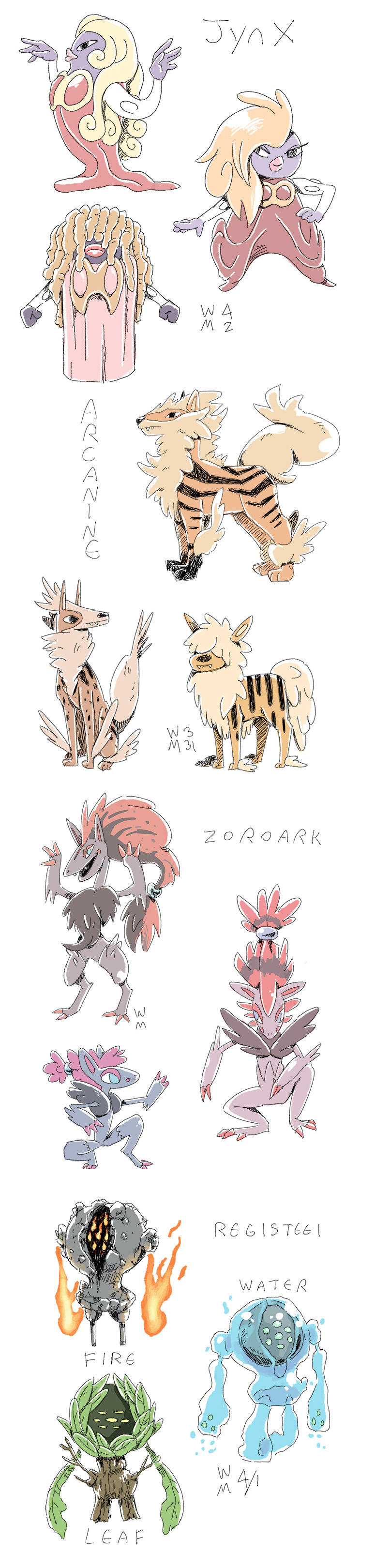 Vari Pokemon Pokemon Variants 4 by WendyMartin on DeviantArt