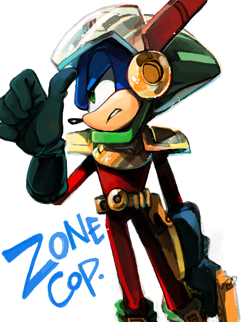 Zone Cop zonic the zone cop by lujji on DeviantArt