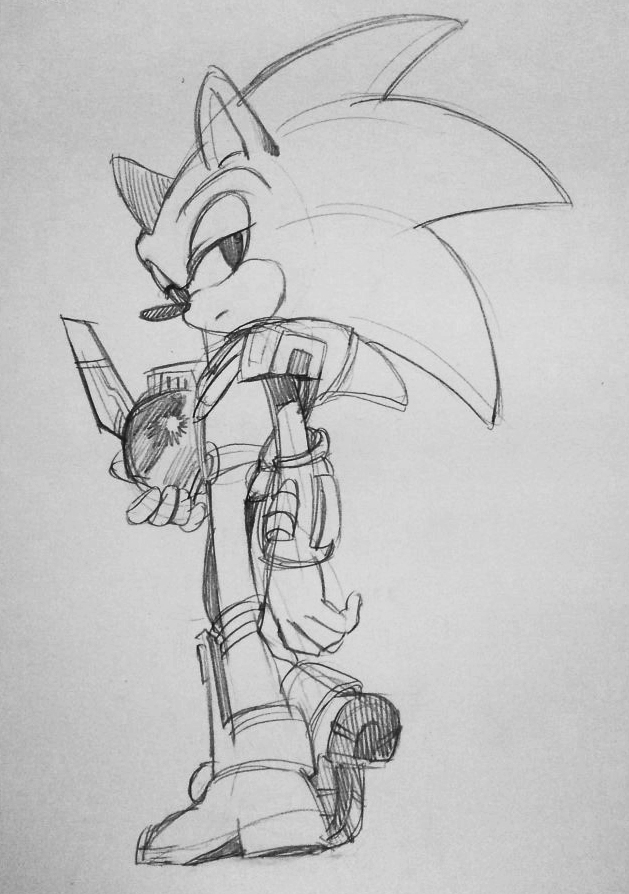 Zonic_sketch By Lujji On DeviantArt
