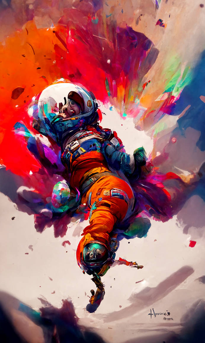Falling in space by RasrGallery on DeviantArt
