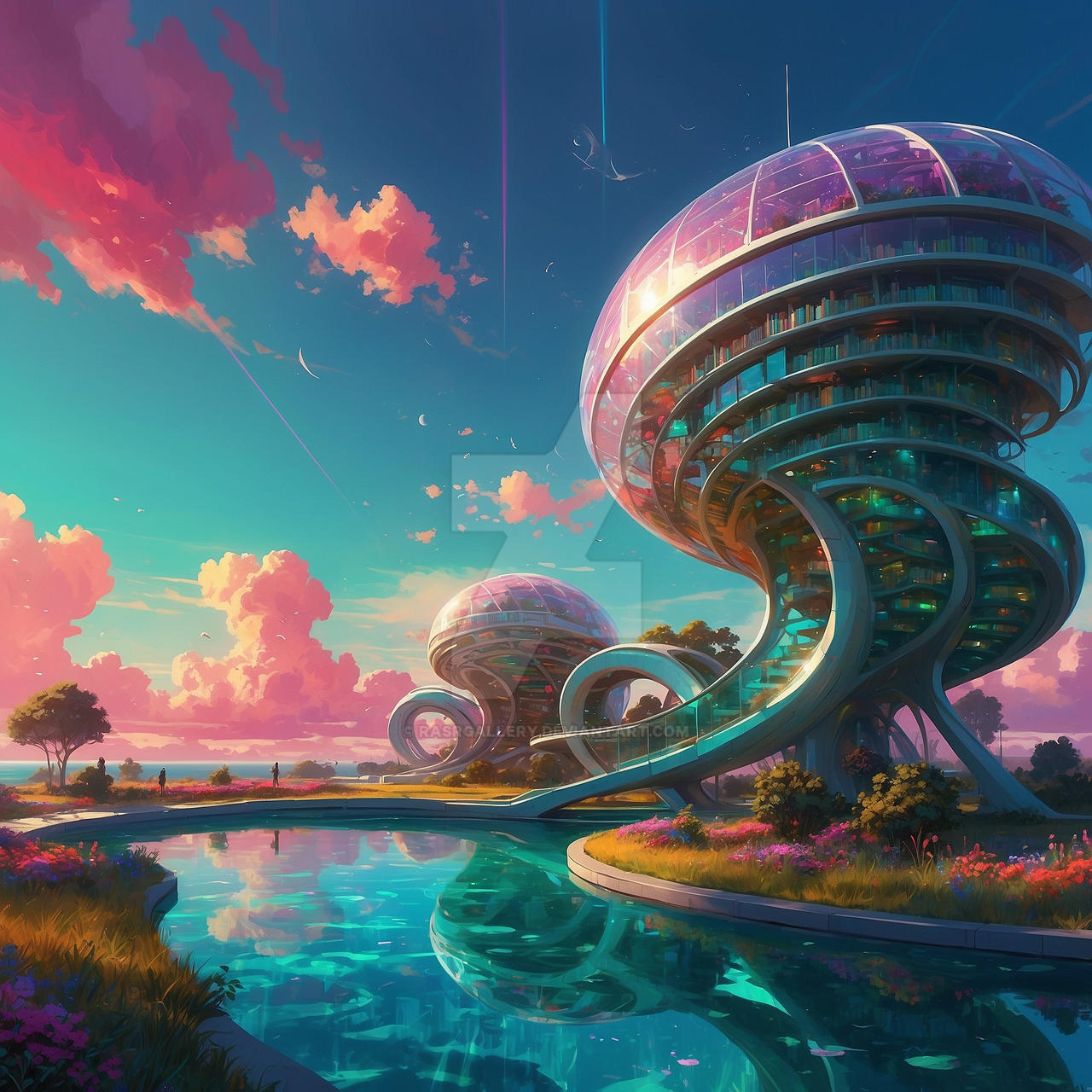 Solarpunk Reference Images Solarpunk Scene by RasrGallery on DeviantArt