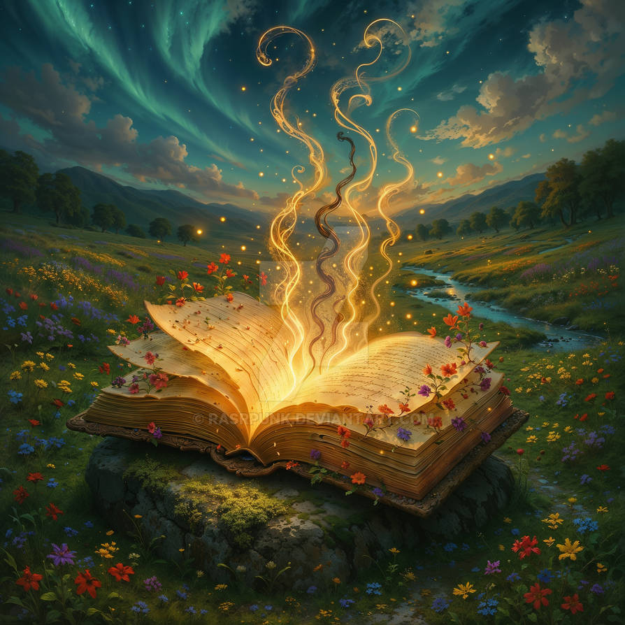 Emchanted Book Enchanted Book in Meadow by Rasrpunk on DeviantArt