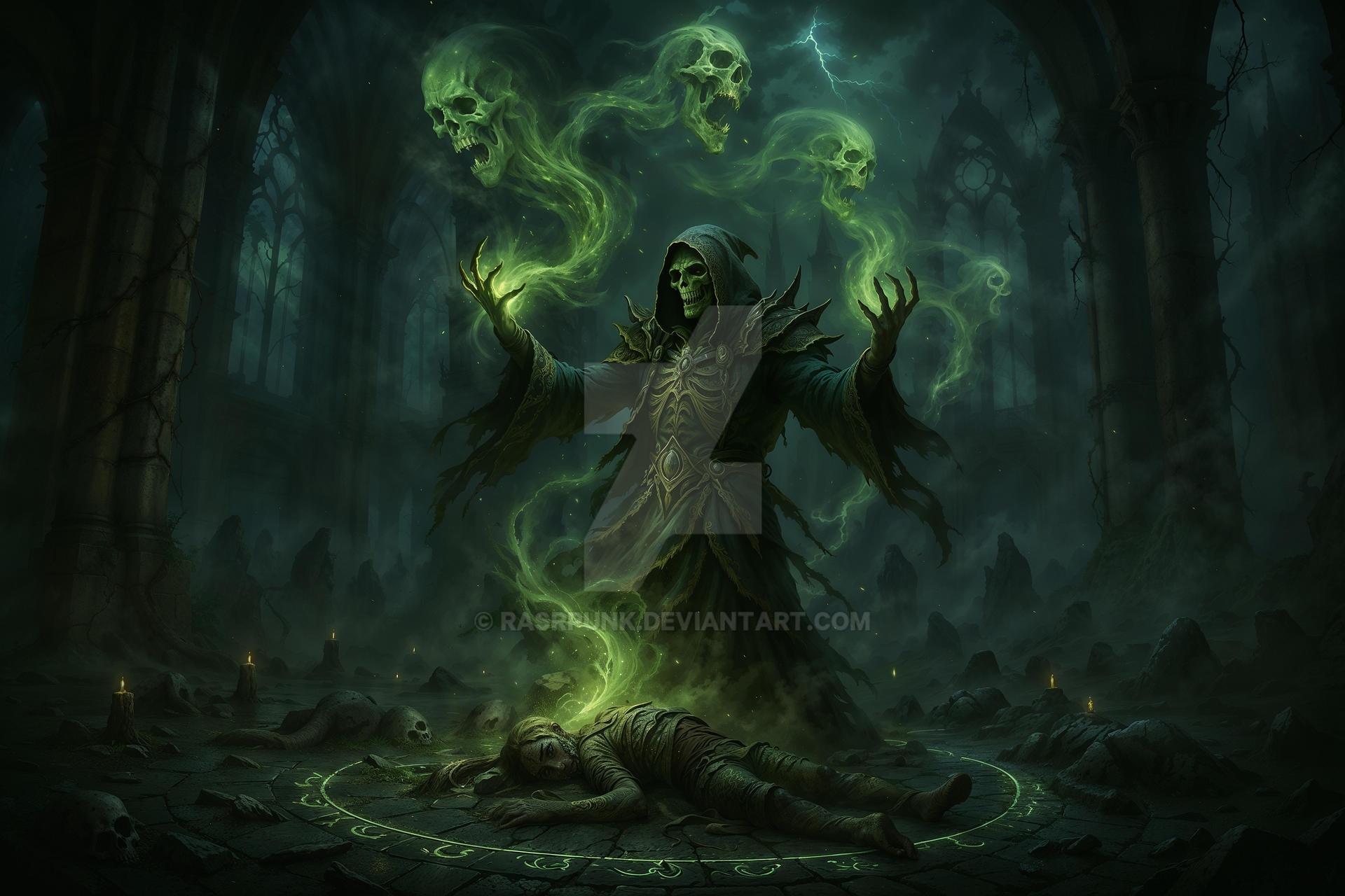 Necromancer Ritual Room Forsaken Necromancer Ritual by Rasrpunk on DeviantArt