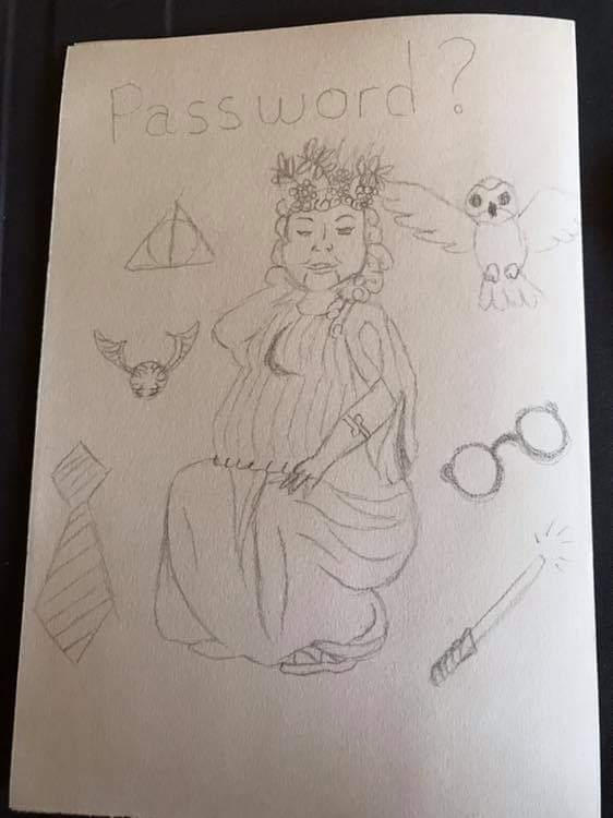 Password sketch by FrostWardMer on DeviantArt