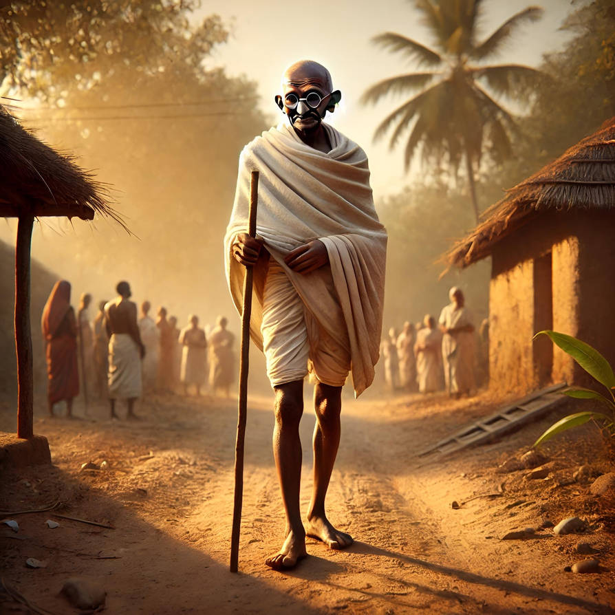 Ghandi Robe Mahatma Gandhi (AI Art) by CyberFlora on DeviantArt