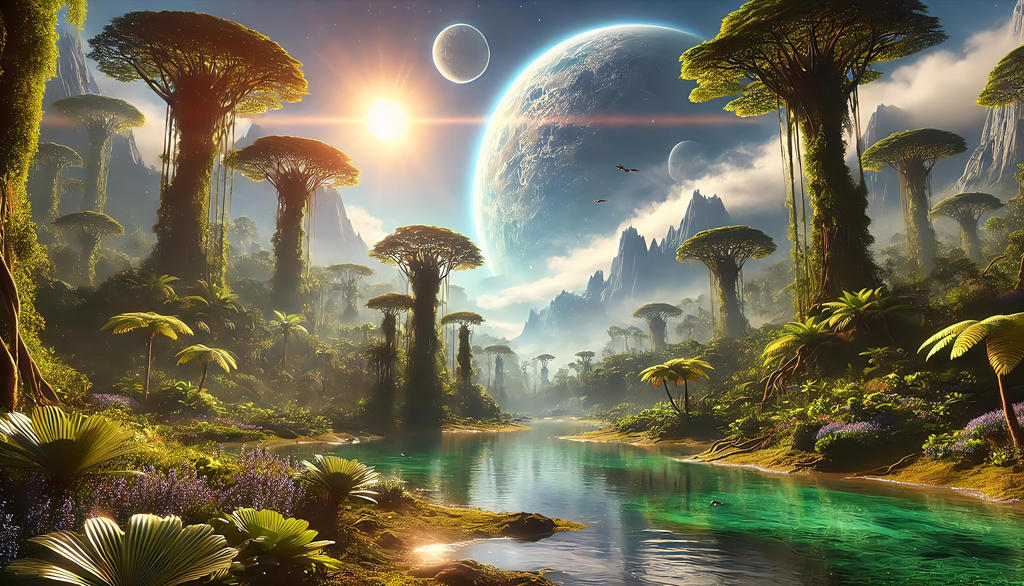 Landscape Of The Exoplanet Kepler 452b AI Art By CyberFlora On DeviantArt landscape-of-the-exoplanet-kepler-452b-ai-art-by-cyberflora-on-deviantart