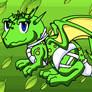 Free adoptable green dragon (closed)