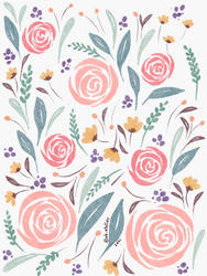 Floral wallpaper 01