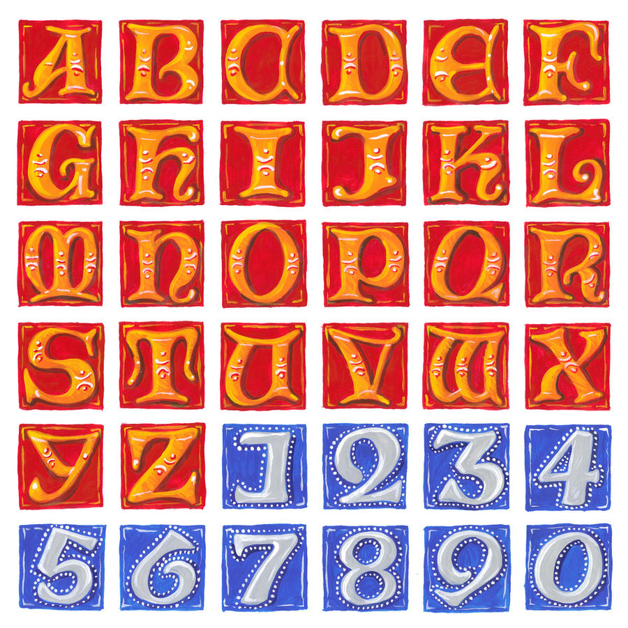 Illuminated Uncials by Clisair