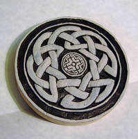 Carved Celtic Tree Of Life under painting