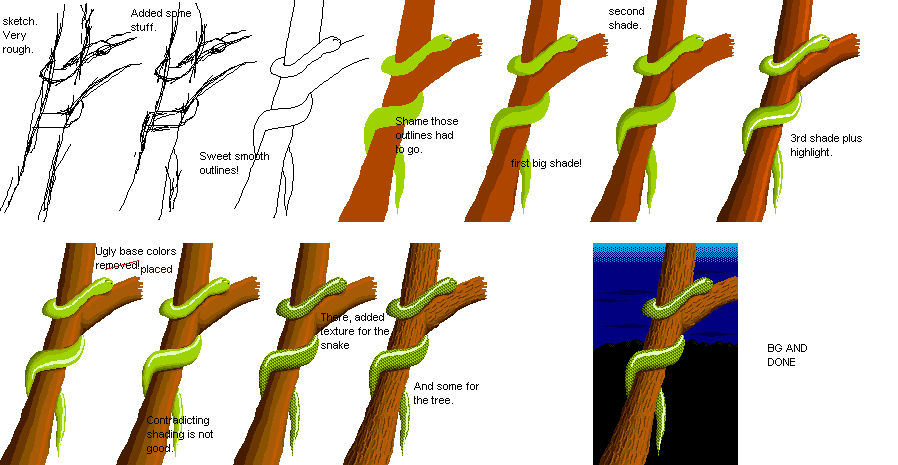 Tree Snake Coiling Snake coiling around tree by HolyQuac on DeviantArt