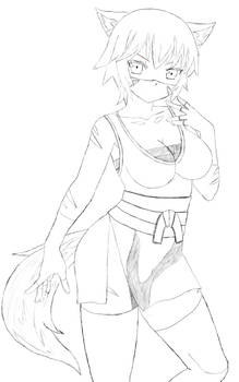 WolfGirl Ninja (NoColor)